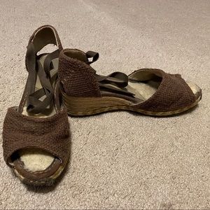 Ugg brown wedge sandals